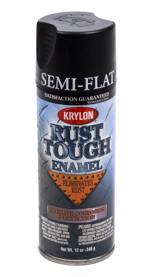 Krylon Paint Rust Tough Enamal Semi-Flat Black - RTA9203