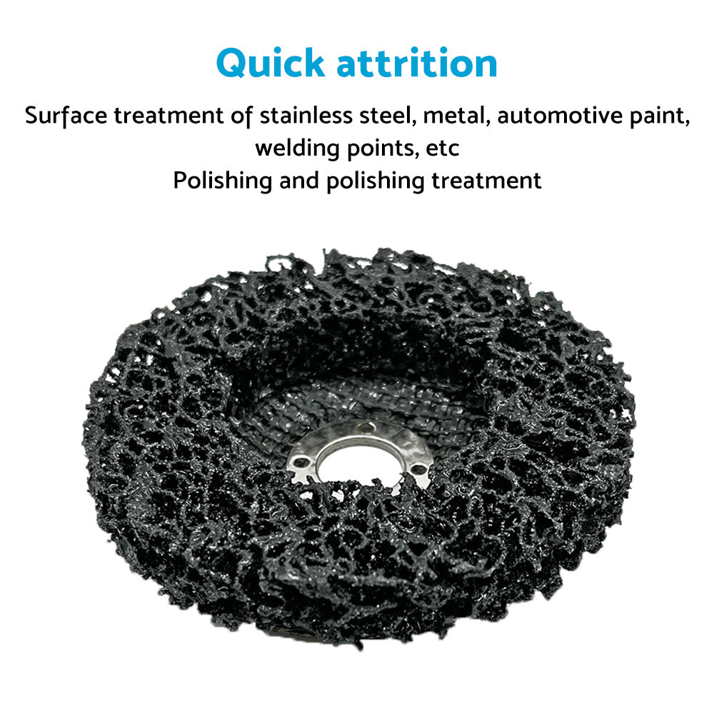 5/10PCS 100mm Poly Strip Disc Wheel Paint Rust Removal Clean Angle Grinder