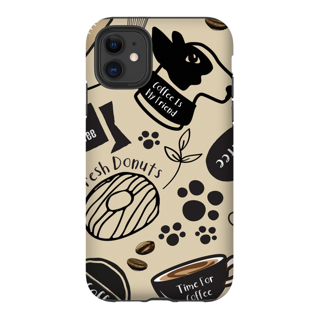 Caffeinated Canine Phone Cases