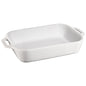 STAUB Ceramique 2,4 L Ceramic Rectangular Oven Dish, White
