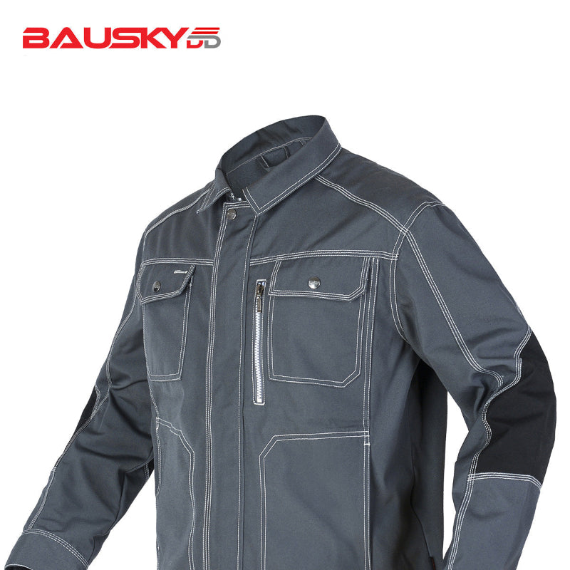 Work Jacket – Durable Cargo Style with Utility Pockets & Zip Chest Pocket– Bauskydd [B212]