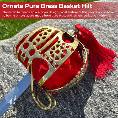 Basket Hilted Historical Replica Scottish Broad Sword