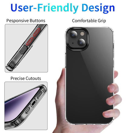 Shockproof Clear Case for iPhone 15