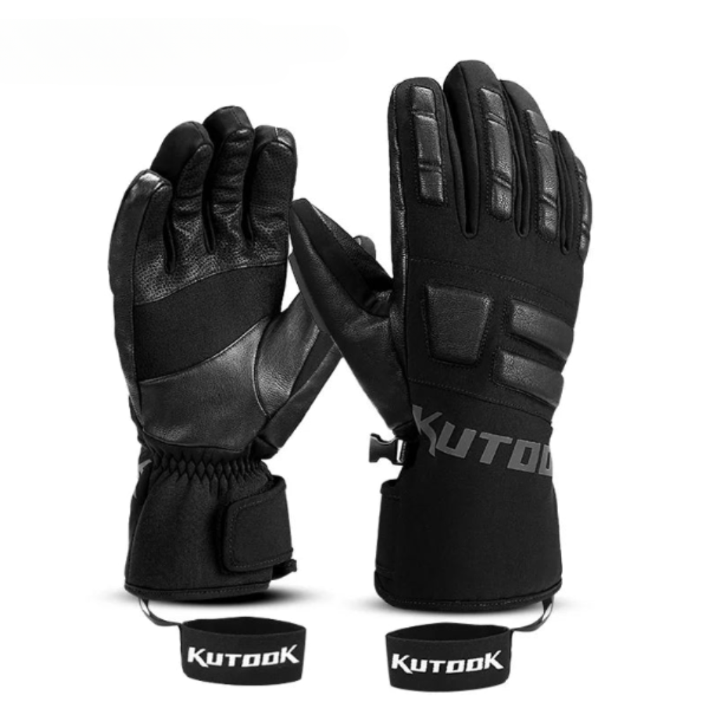 Ski Gloves - Goatskin Leather Winter Snow Gloves