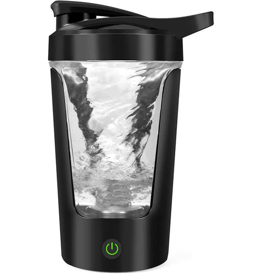 350 mL USB Electric Protein Shaker Bottle – Black