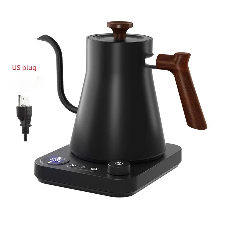 1200W Intelligent Constant Temperature Electric Kettle Hand Brewed Coffee Pot Gooseneck Pot Used for Brewing Milk Powder-5