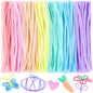300Pcs Pipe Cleaners Chenille Stem,Pipe Cleaner Crafts,Craft Supplies Bulk for DIY Arts Crafts Project,7 Colors (Macaron)-0
