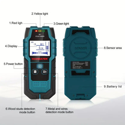 NNETM 5-in-1 Wall Scanner Stud Sensor Locator