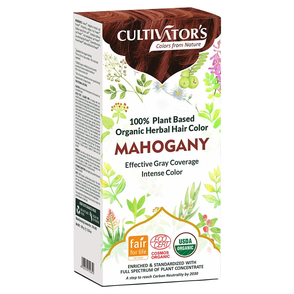 Organic herbal hair dye