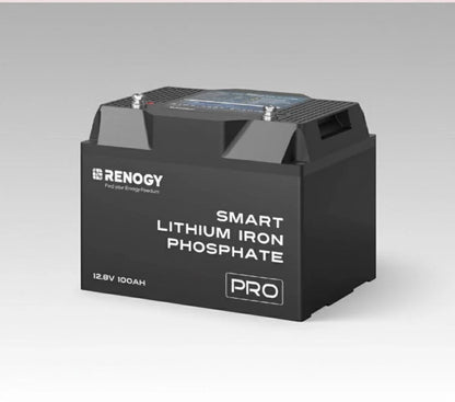 Pro 12V 100Ah Smart LiFePO4 Battery with Bluetooth & Self-Heating Technology